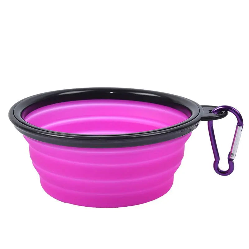 Folding Travel Silicone Pet Bowl
