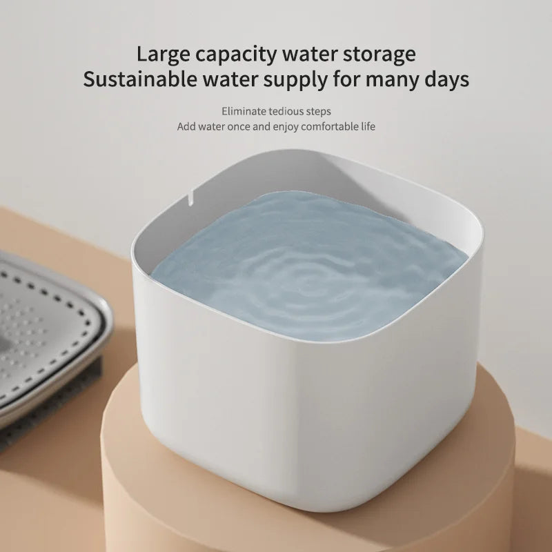 Large Capacity Pet Recirculating Water Fountain Dispenser Bowl