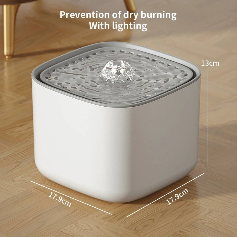 Large Capacity Pet Recirculating Water Fountain Dispenser Bowl
