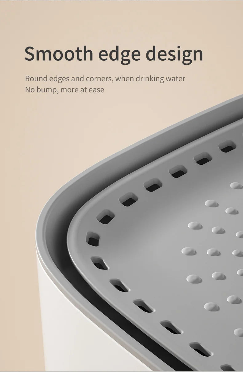Large Capacity Pet Recirculating Water Fountain Dispenser Bowl