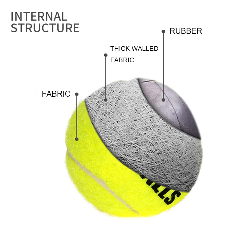 Squeaking Bouncy Tennis Ball Set