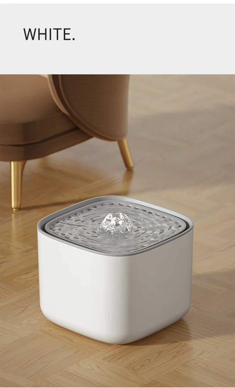 Large Capacity Pet Recirculating Water Fountain Dispenser Bowl