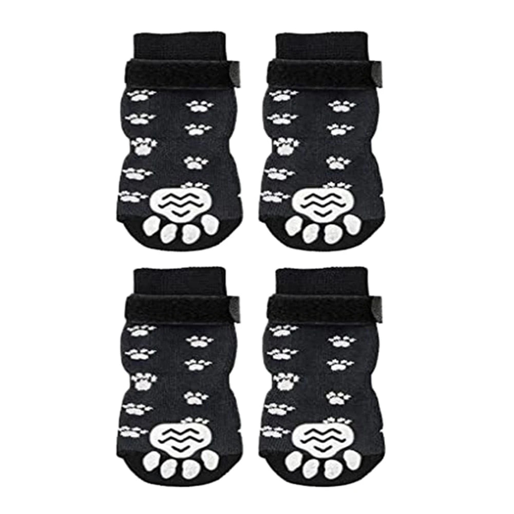 4pcs Protector Traction Control Anti-Slip Dog Socks