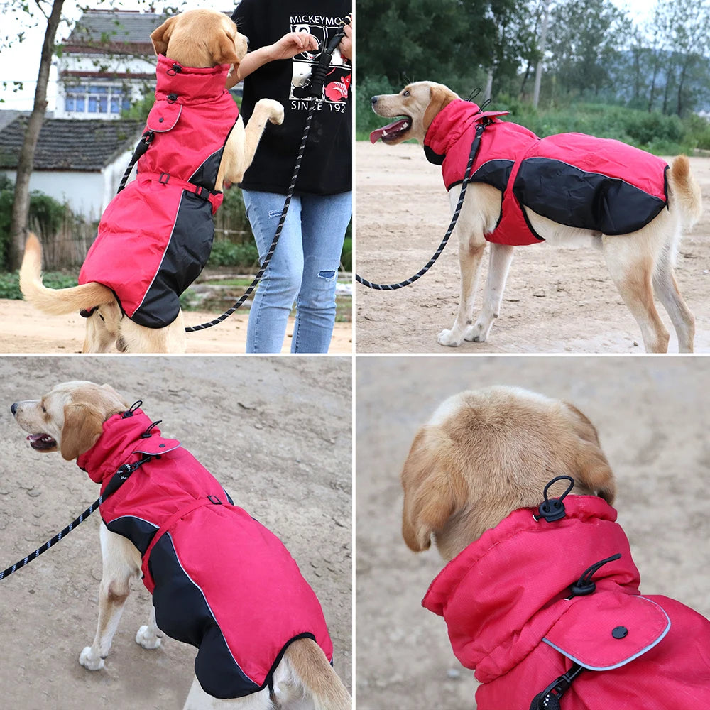 Waterproof Reflective Big Dog Wrap Coat