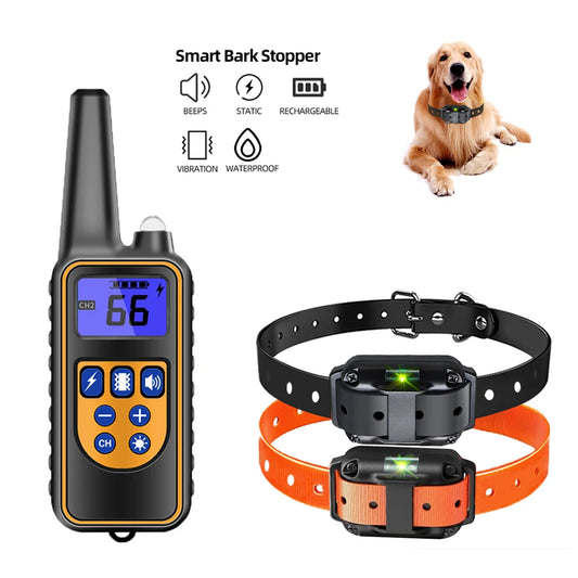 2500ft Waterproof Rechargeable Dog Training Collar