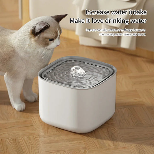 Large Capacity Pet Recirculating Water Fountain Dispenser Bowl