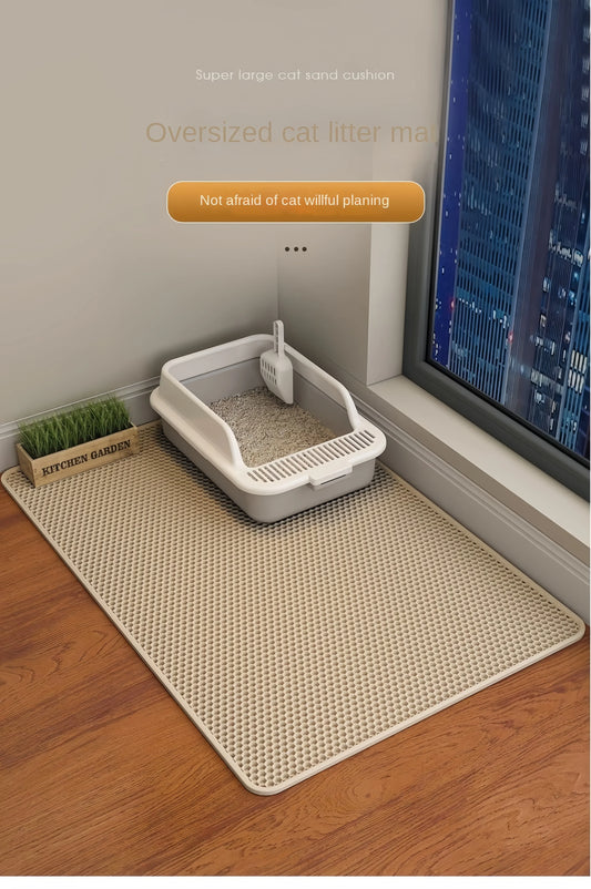 XL Double Layer Waterproof Washable Litter Sifting Mat