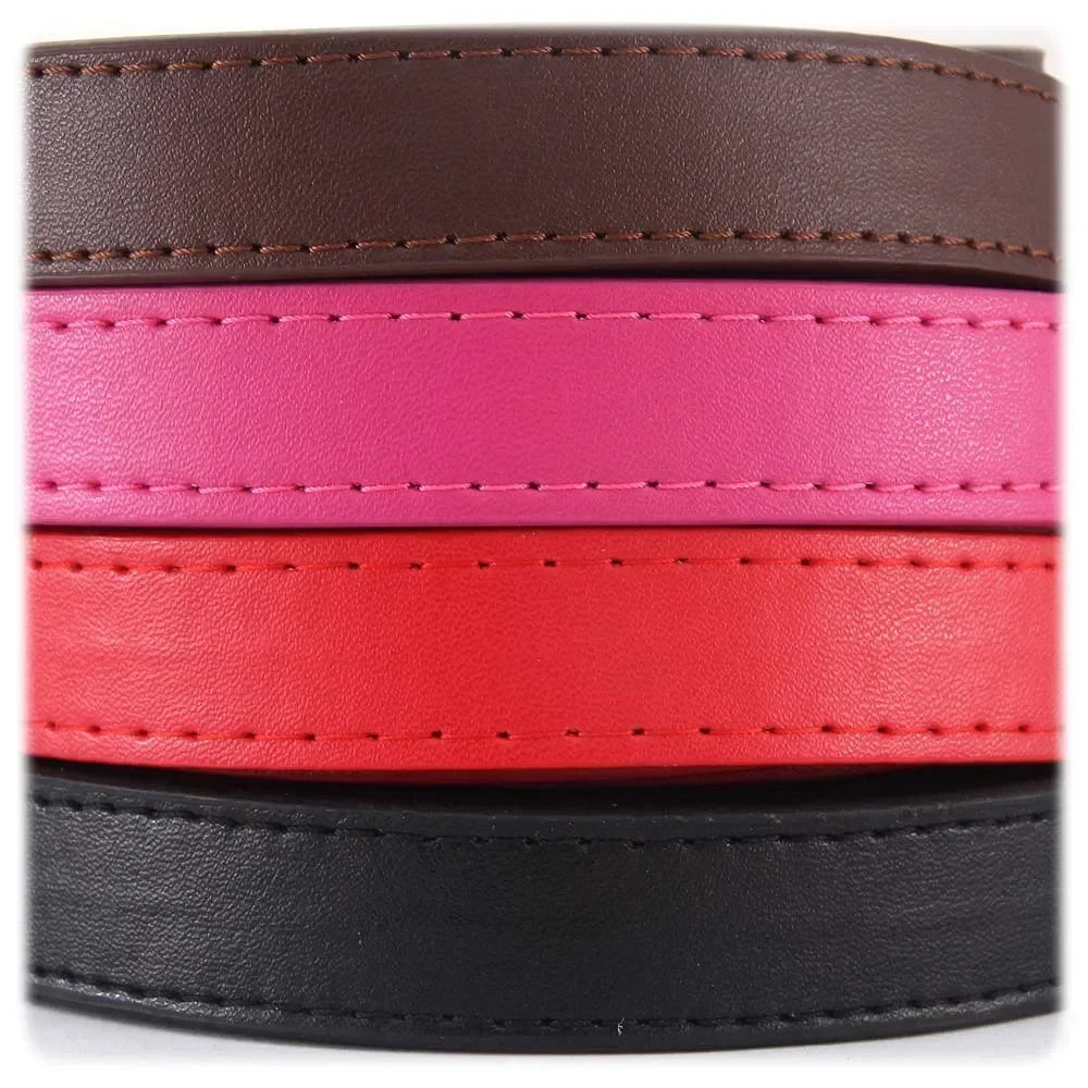 Color Pop Basics Leather Leash Lead