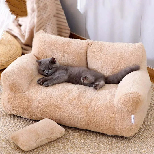 Lux Plush Mini Pet Sofa Nest Bed