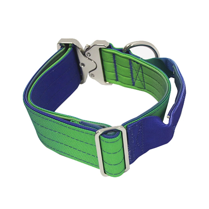 Gradient Vibes Nylon Wide Handled Pet Collar and Leash Set