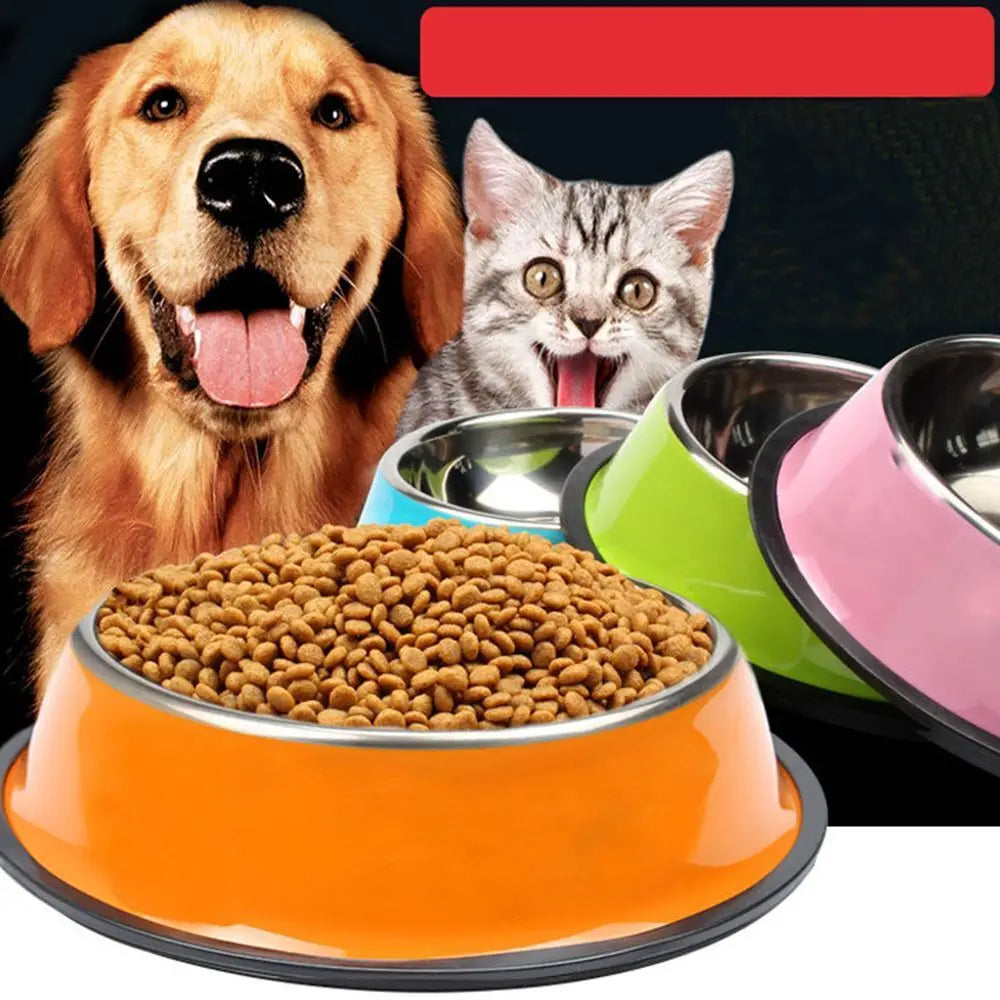 Stainless Steel Anti-Skid Pet Bowls