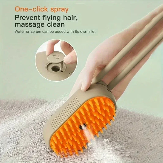 Pet Steam Refresh Massage Brush Comb