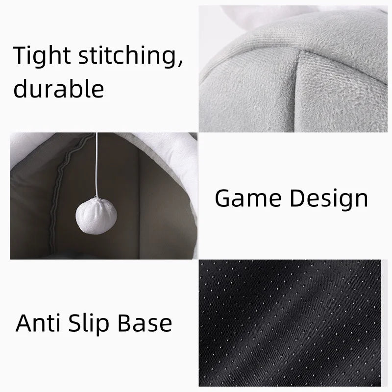 Soft Cushioned Folding Washable Pet Cave House