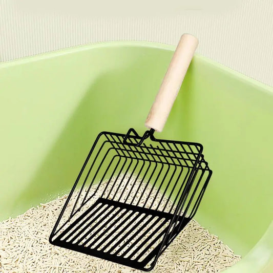 Ergonomic Sturdy Metal Cat Litter Sifting Scoop