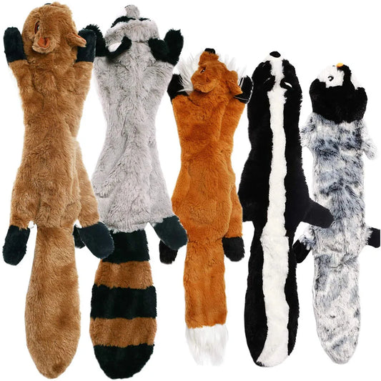 Squeaky Stuffingless Plush Pet Toy