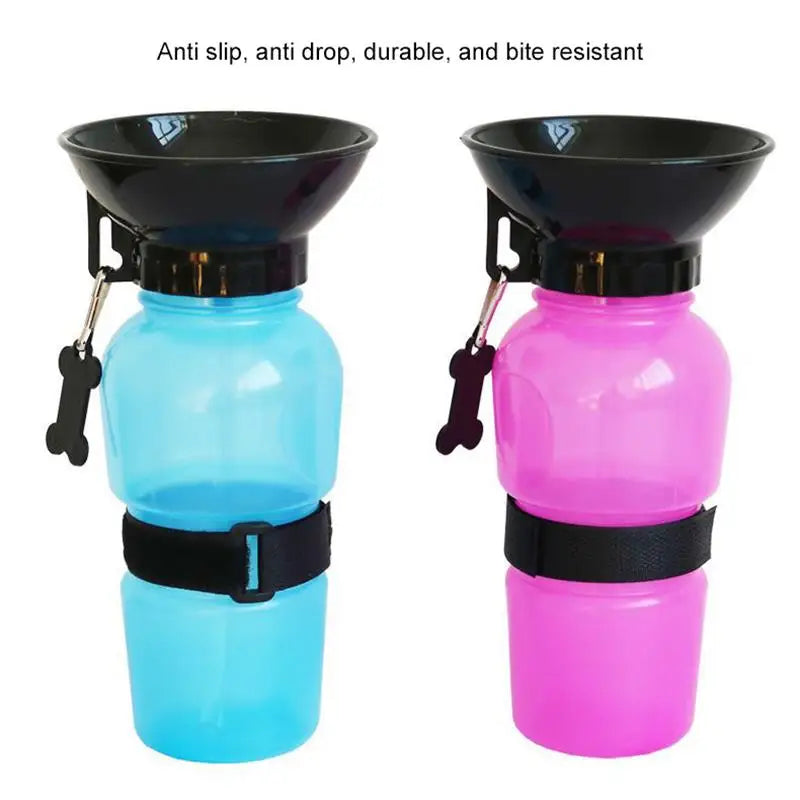 Pet Travel Water Bottle Bowl