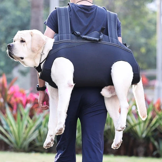 Emergency Dog Carry Sling Backpack Support