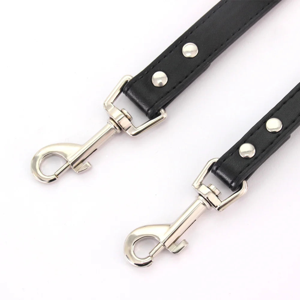 Color Pop Basics Leather Leash Lead