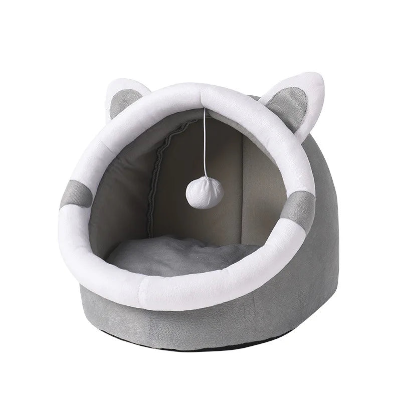 Soft Cushioned Folding Washable Pet Cave House