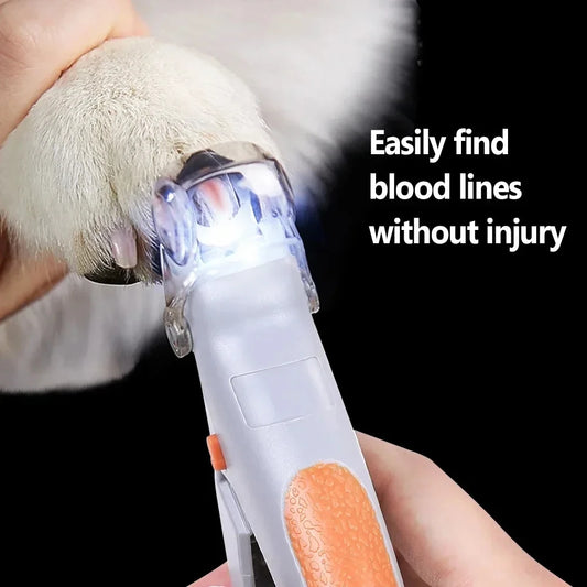 Stainless Steel LED Backlit Pet Nail Clipper