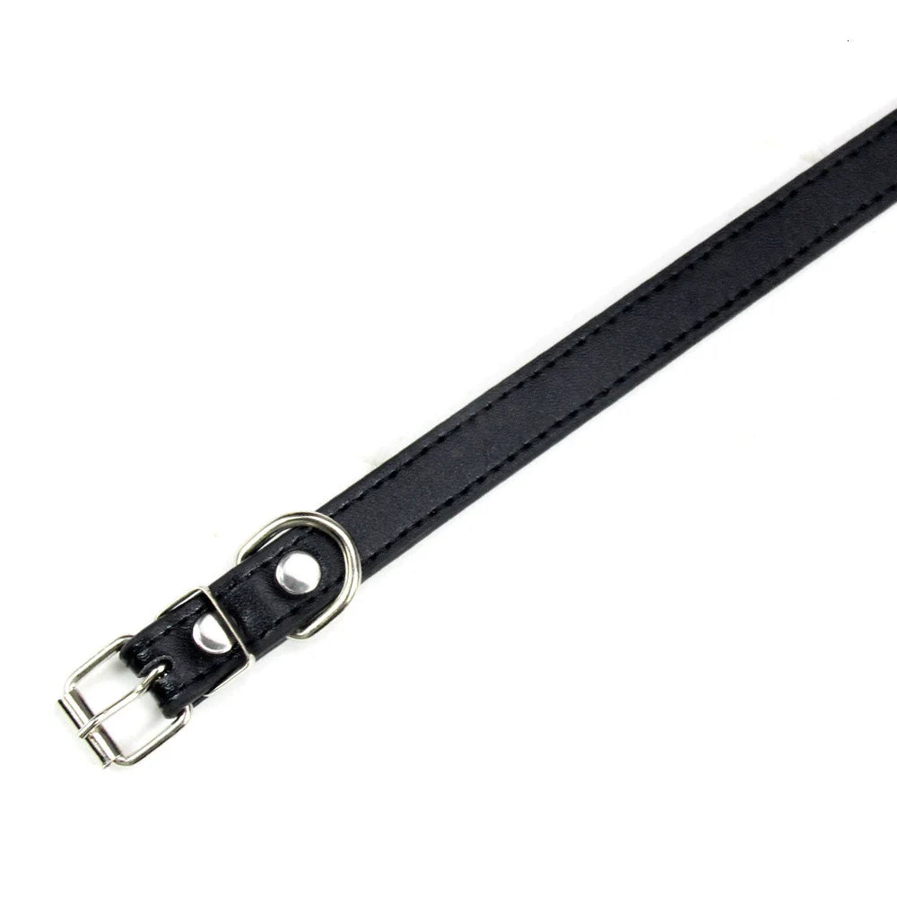 Classic Soft Leather Adjustable Pet Collars