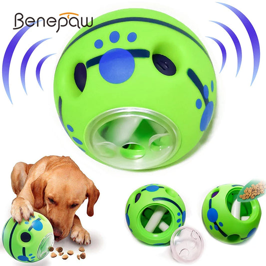 Interactive Food Dispensing Squeak Treat Ball