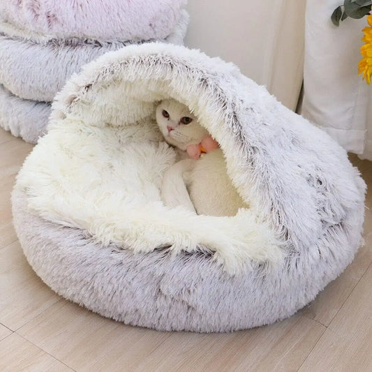 Soft Plush Washable Pet Sleeping Nest Cave