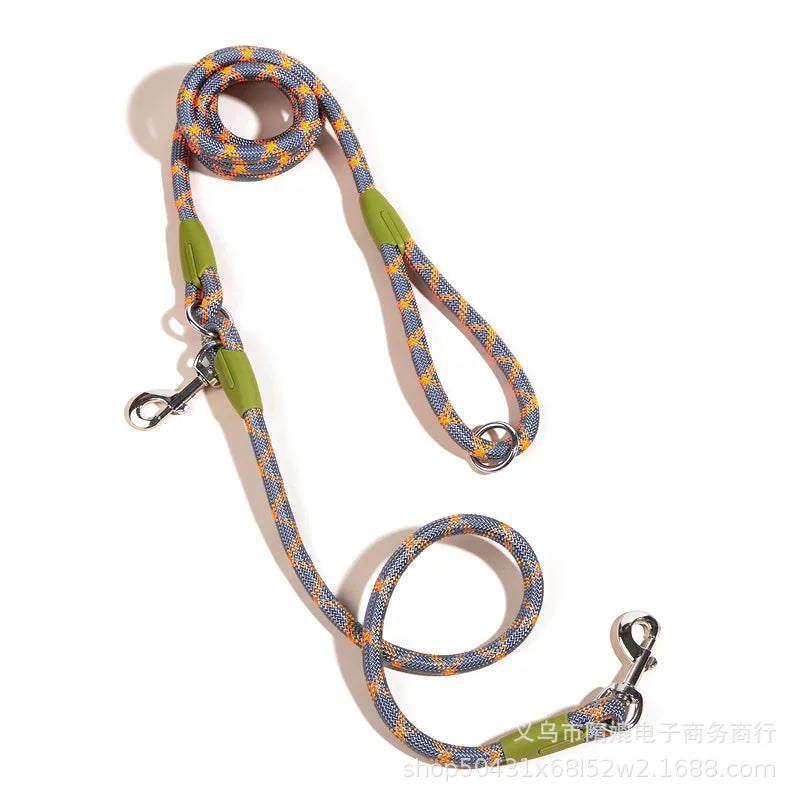 Hands Free Reflective Nylon Traction Walking Rope Leash