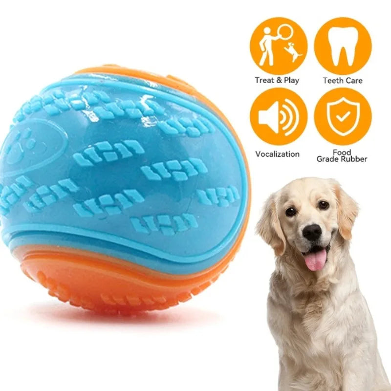 Bite Resistant Squeaky Teeth Cleaning Ball