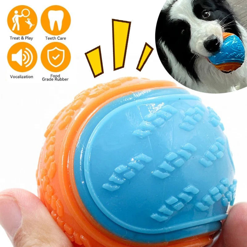 Bite Resistant Squeaky Teeth Cleaning Ball
