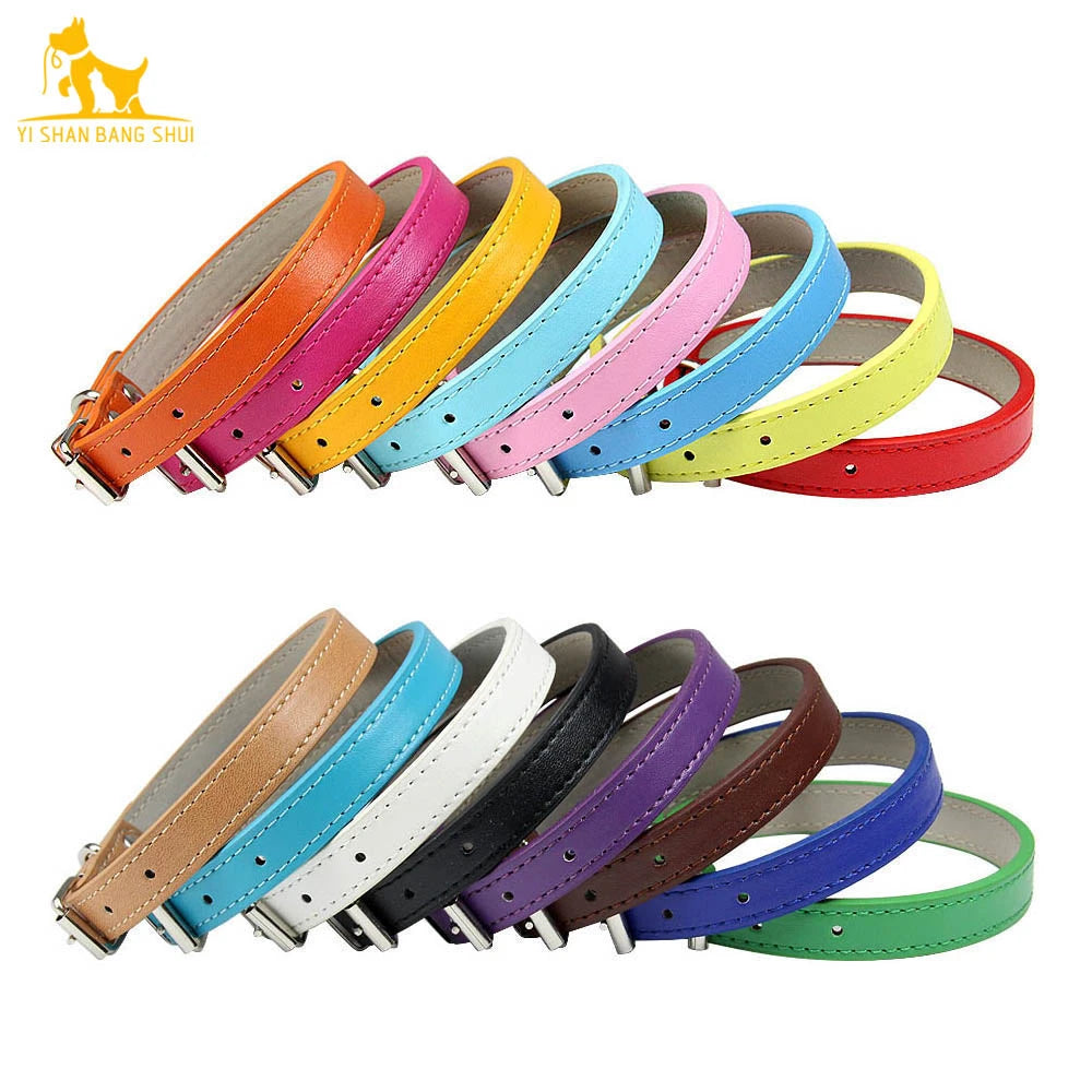 Classic Soft Leather Adjustable Pet Collars